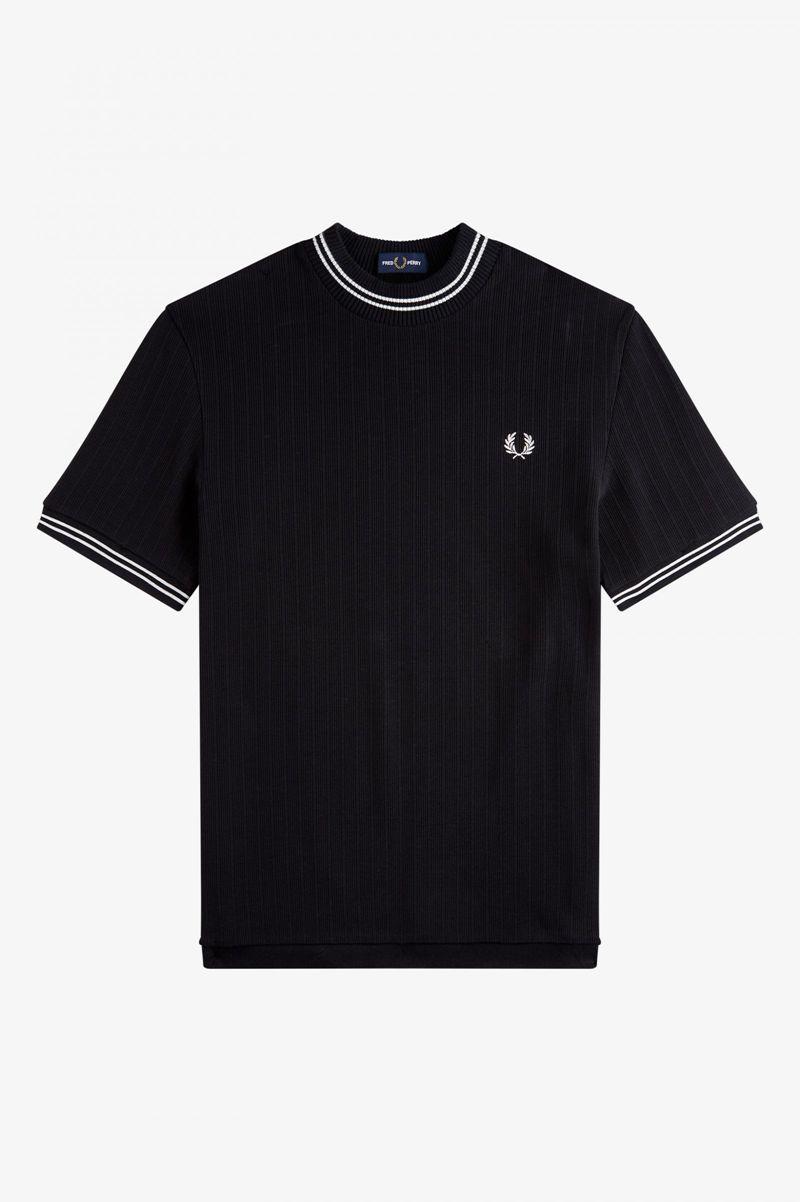 Black Fred Perry M9802 Men's T Shirts | PH 1724ILHS